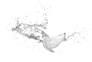 Spirits Splash Isolated on White Background